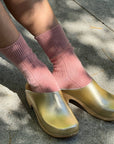 Classic Cashmere Socks: Rose Petal