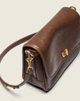Envelope Shoulder Bag: Brown