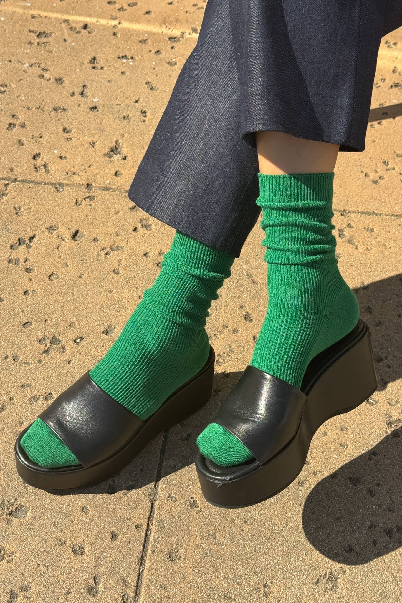 Trouser Socks: Deep Green