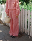 Charlotte Trouser - Red Gingham (Cotton)