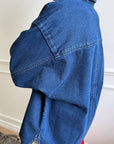Owen Heavy Denim Shirt: DARK DENIM