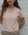 Florence Tee - Rose Pointelle
