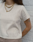 Florence Tee - Sand Pointelle