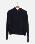 Hoodie-style Sweater: Navy Blue
