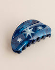 Hand Drawn Star Medium Hair Claw Clip