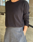 Everyday Long Sleeve True Black Tee