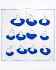 Still Life Pear Drawing 100% Silk Hand Printed Bandana Scarf