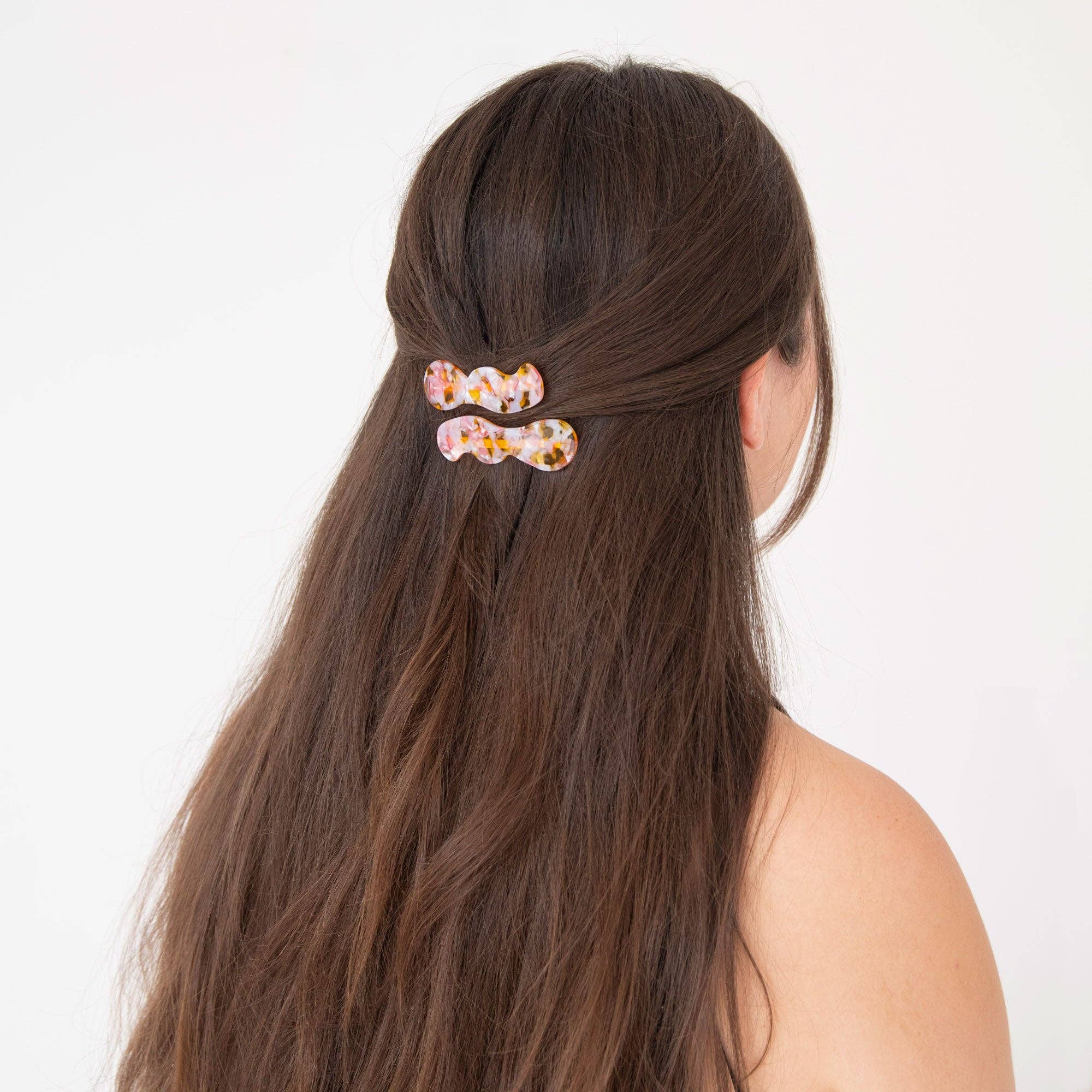 Speckle Hair Slides - Set of 2