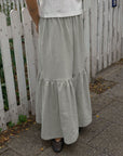 Zaza Skirt - Sage (Stonewashed Linen)