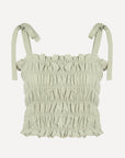 Nancy Top - Sage (stone washed linen)