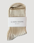 Her Socks Combed Cotton Rib Porcelain