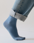 Morning Blue Bamboo Socks: Morning Blue