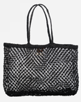 Amara Large Jute Bag- Black: Black