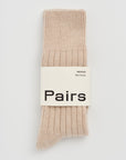 Milky Tea Beige Merino Bed Socks: Milky Tea Beige
