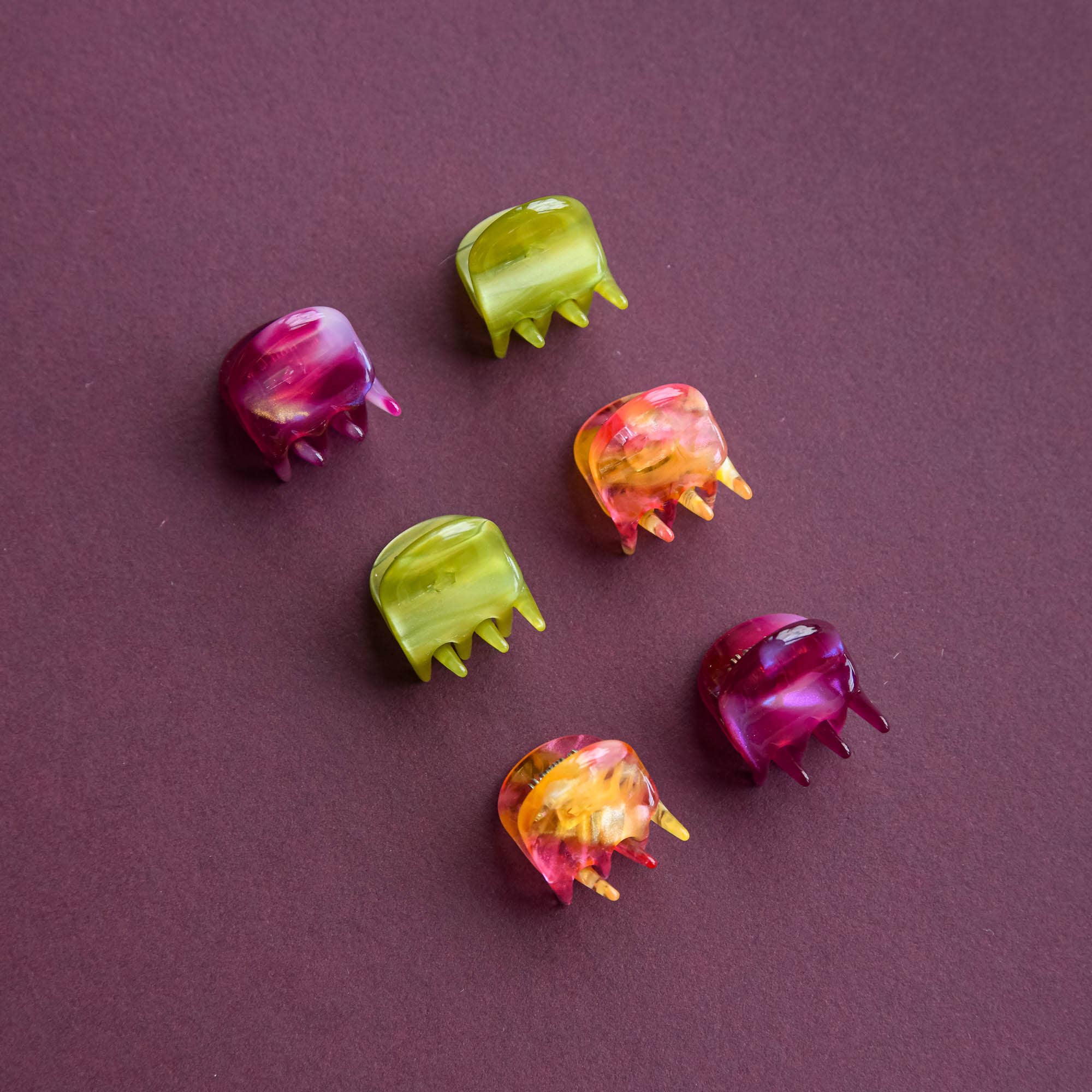 Mini Claw Set of 6 - Tutti Frutti