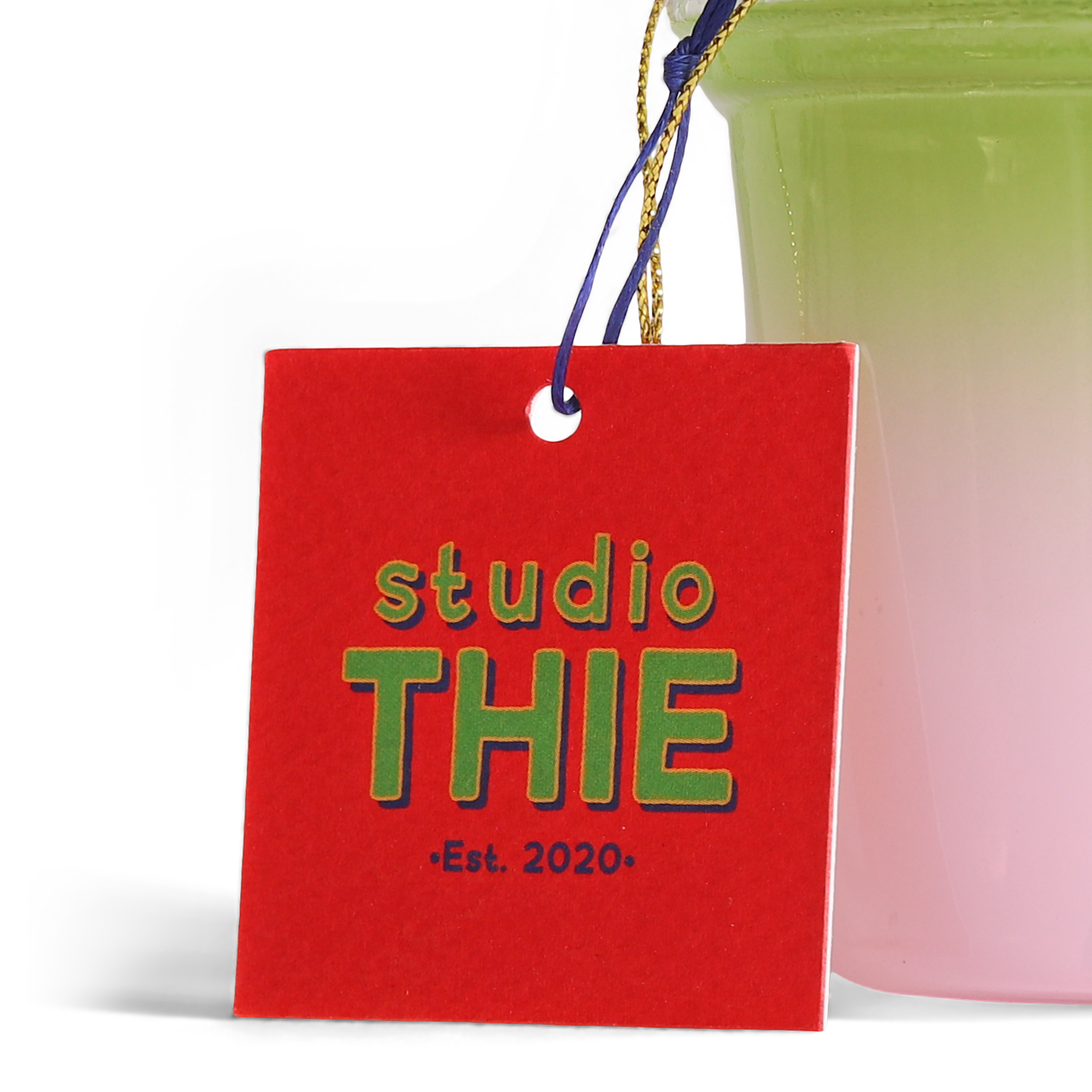 Pastel De Nata Glass Decoration, 7cm