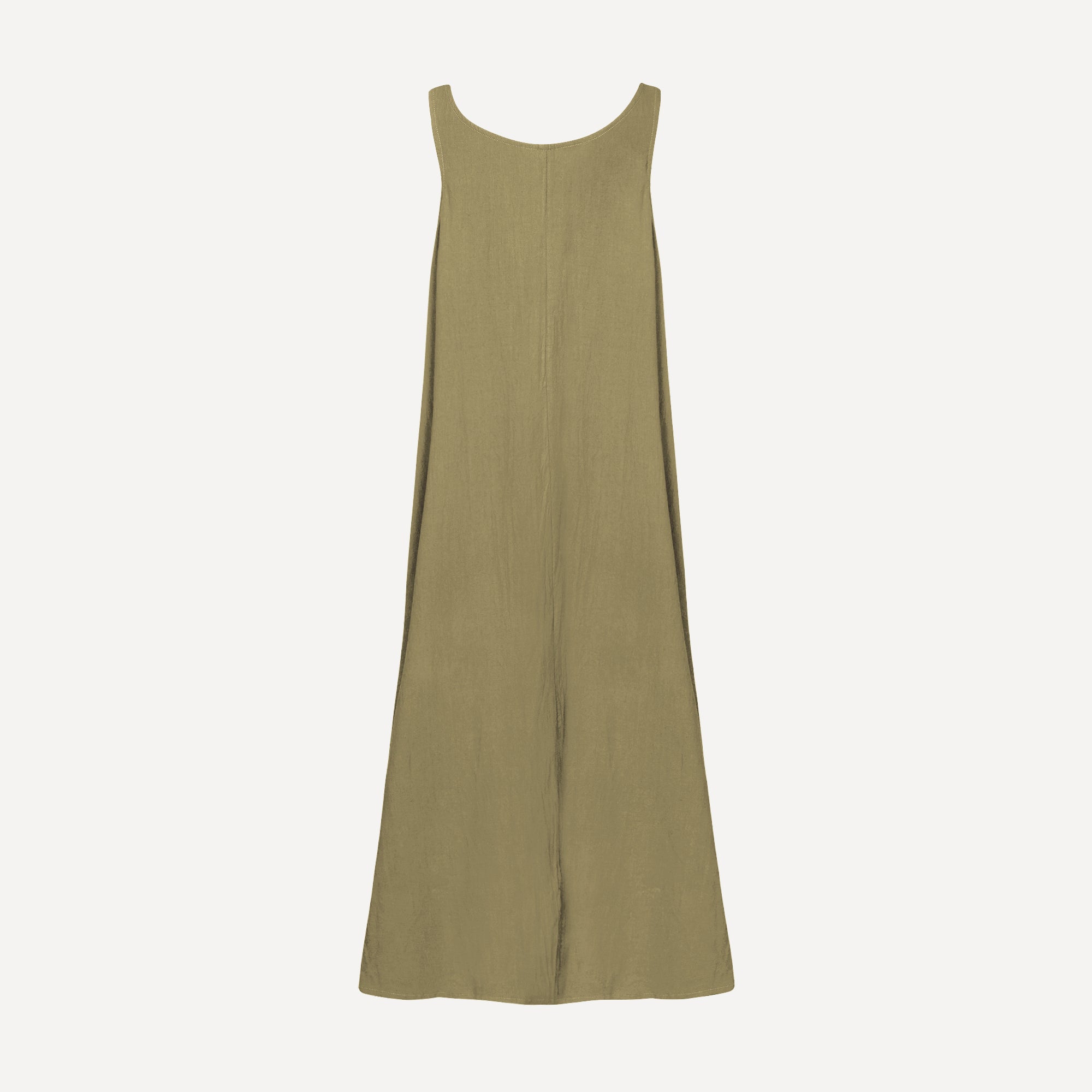 Sukey Dress - Olive (Stonewash Linen)