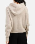 Hoodie-style sweater: Beige