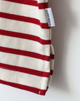 Marseille Boat Neck Top: Red Stripe