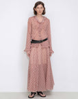 Asymmetrical Flowy Check Maxi Skirt