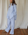 Charlotte Trousers - Blue Stripe
