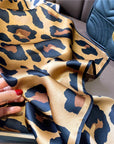 Leopard Printed Silk Scarf