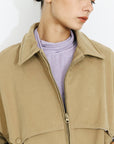 Cotton Mouldable Collar Casual Jacket