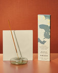 Dimple - Hand Blown Glass Incense Holder Green
