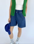 City Shorts: Blue Denim