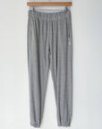 Pointelle Serene Jogger: Melange Grey