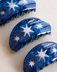 Hand Drawn Star Medium Hair Claw Clip