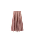 Asymmetrical Flowy Check Maxi Skirt