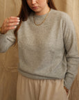 Jean Crew Neck Knit - Grey