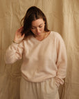 Jean V-Neck Knit - Blush
