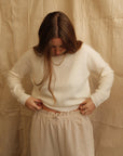 Jean Crew Neck Knit - Cream