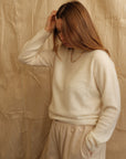 Jean Crew Neck Knit - Cream