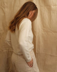 Jean Crew Neck Knit - Cream