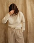 Jean Crew Neck Knit - Cream