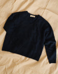 Jean V-Neck Knit - Navy