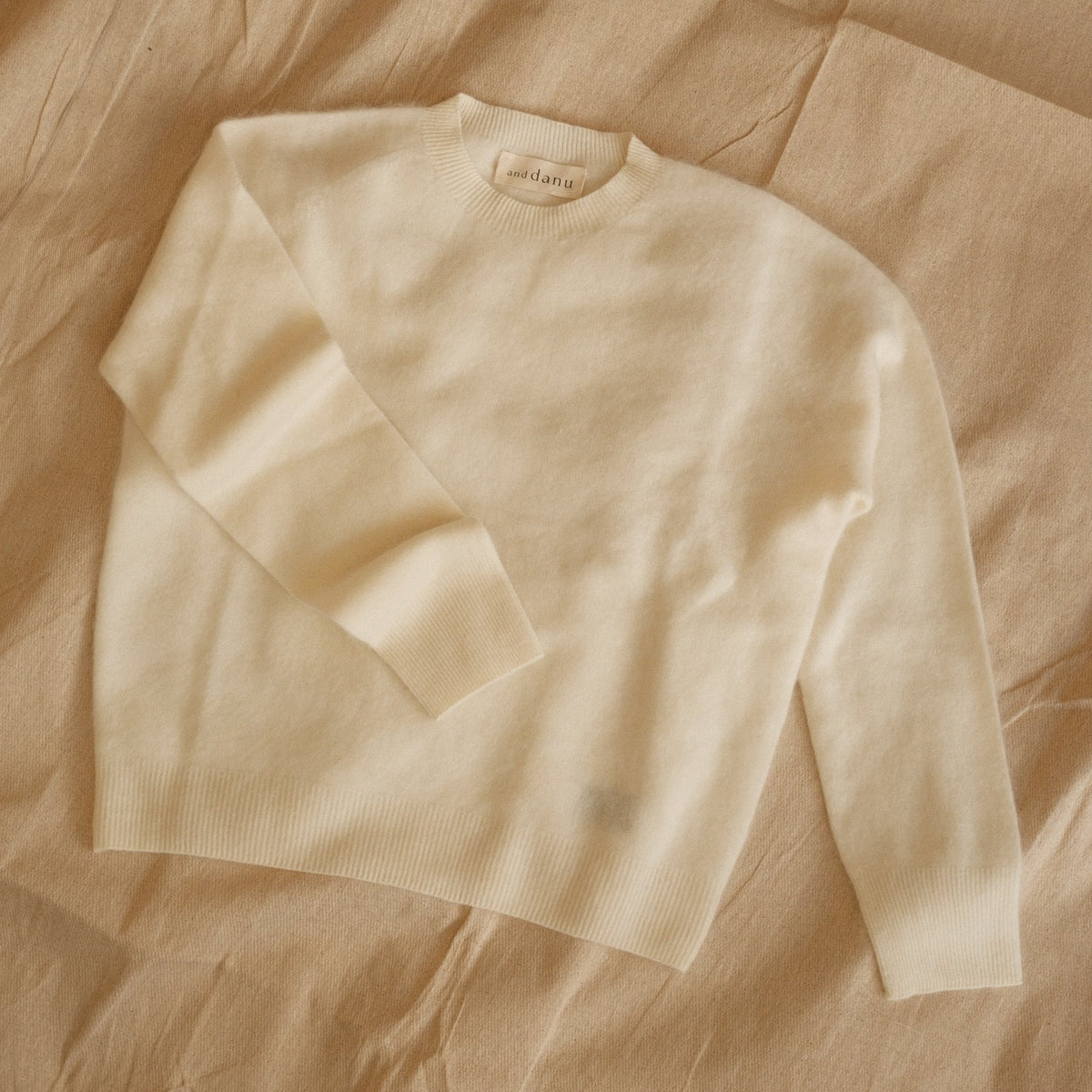 Jean Crew Neck Knit - Cream