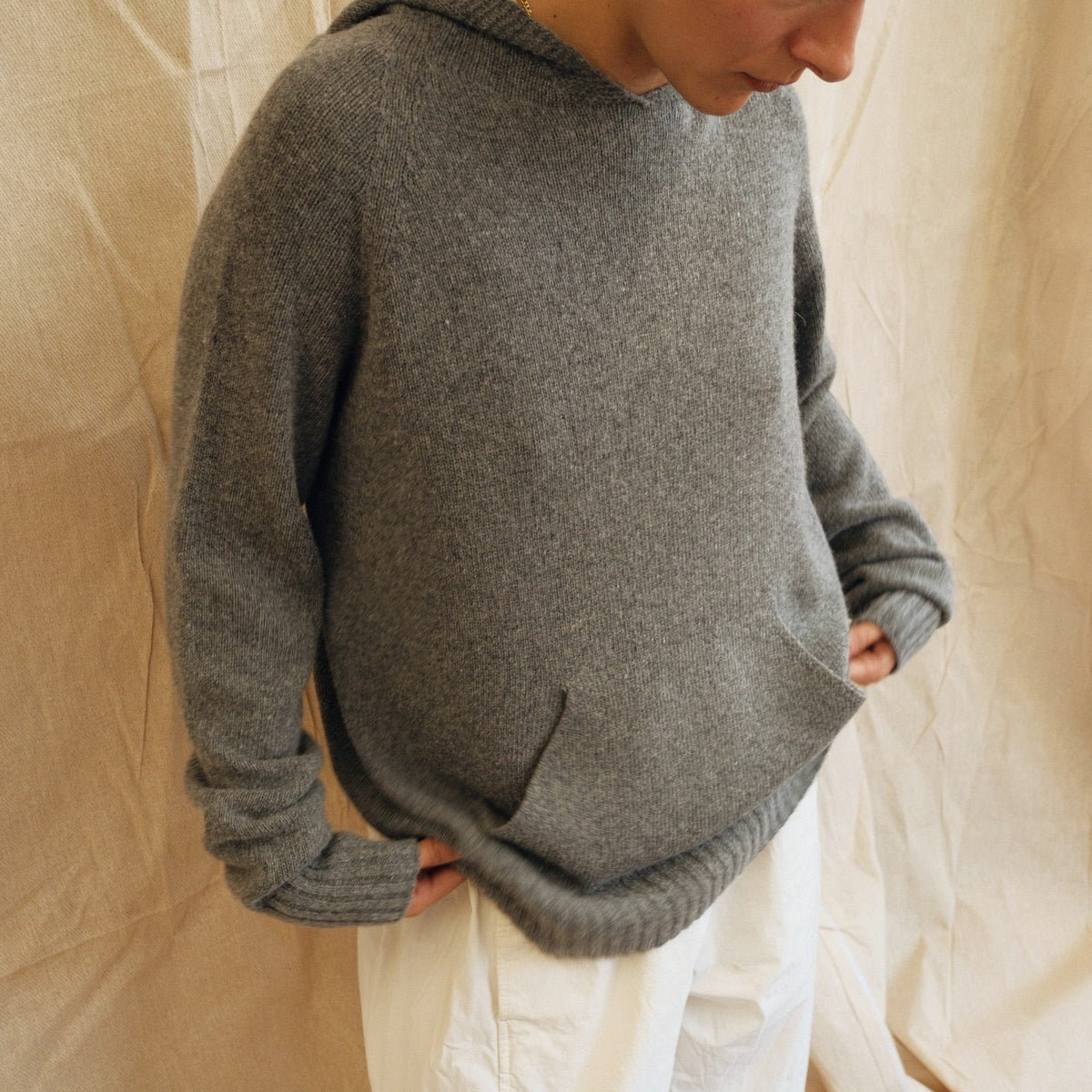 Maeve Knit Hoodie - Grey