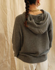 Maeve Knit Hoodie - Grey