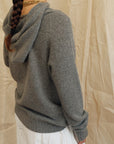 Maeve Knit Hoodie - Grey