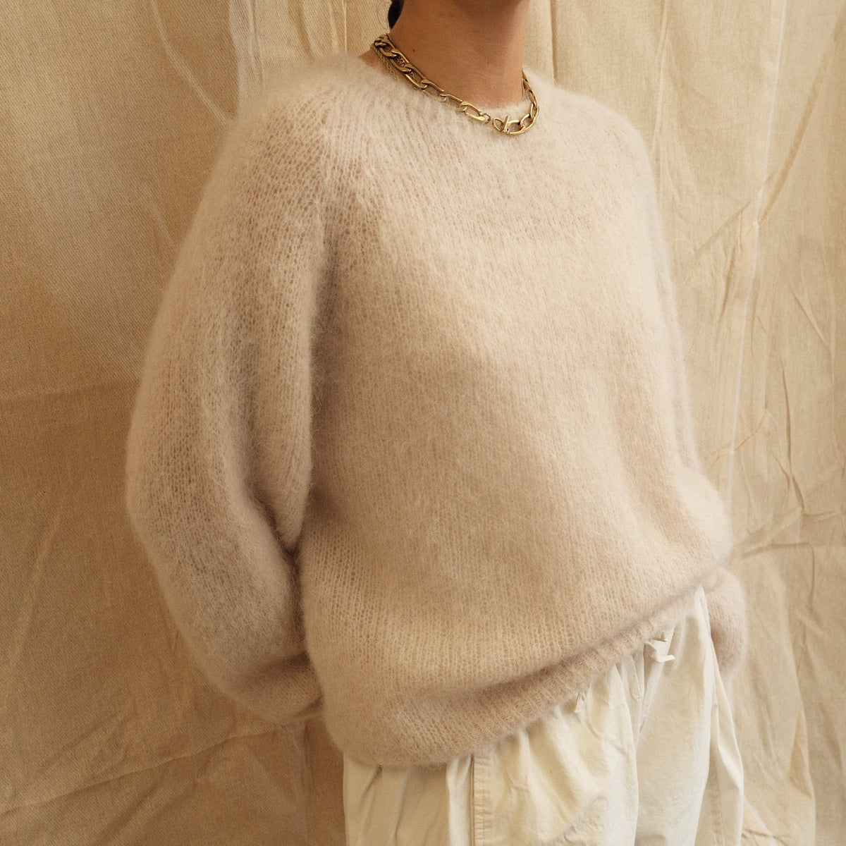 Shelly Crew Neck Knit - Cream
