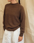 Maeve Funnel Neck Knit  - Chocolate