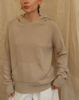 Maeve Knit Hoodie - Beige