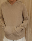 Maeve Knit Hoodie - Beige