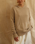 Maeve Knit Hoodie - Beige