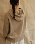 Maeve Knit Hoodie - Beige