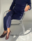 Pointelle Serene Jogger: Navy